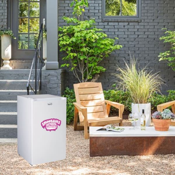 Smooshies self-serve mini freezer catering set up.